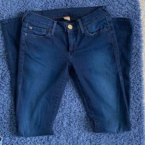 True Religion dark wash skinny jeans